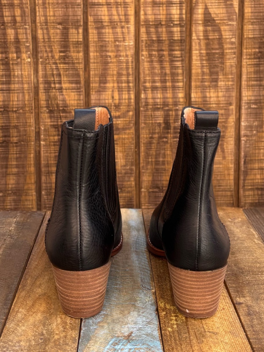 Madewell Chelsea Black Leather Ankle Boots - Picture 11 of 16